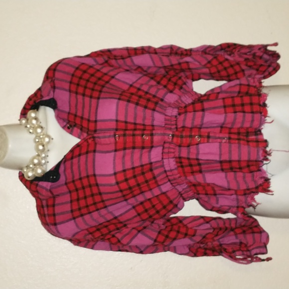 We The Free Button Up Plaid Top - Picture 2 of 4